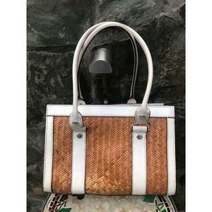 Michael Kors rattan leather tote bag (900